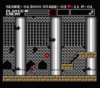 une photo d'Ã©cran de Vampire Killer sur MSX